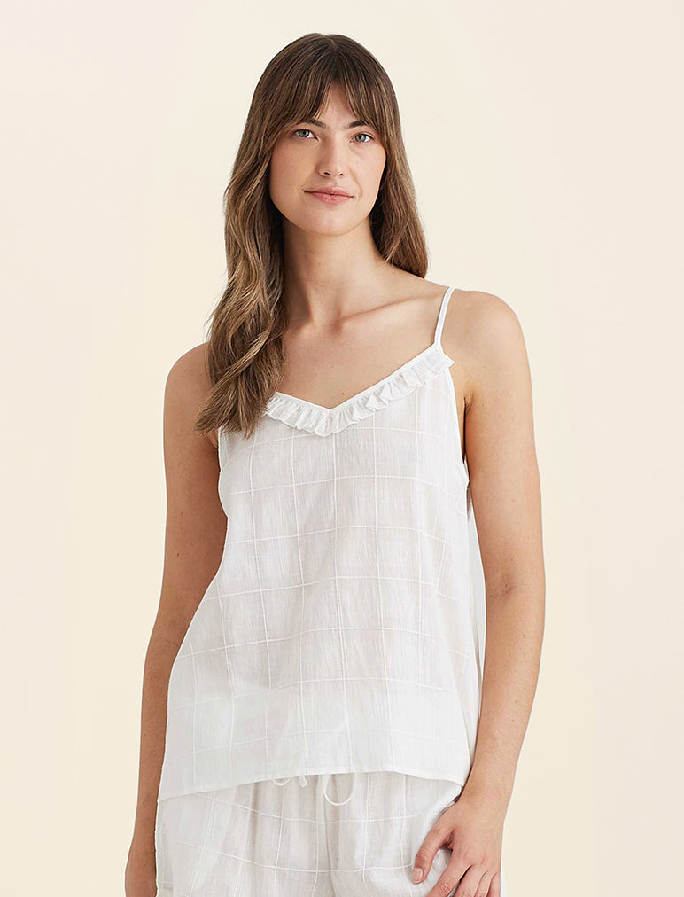 Ivy Organic Cotton Frill Cami