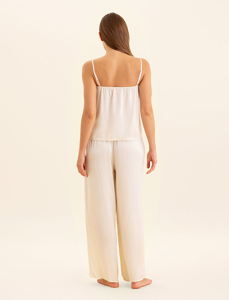 Audrey Washable Silk Wide Leg Pants