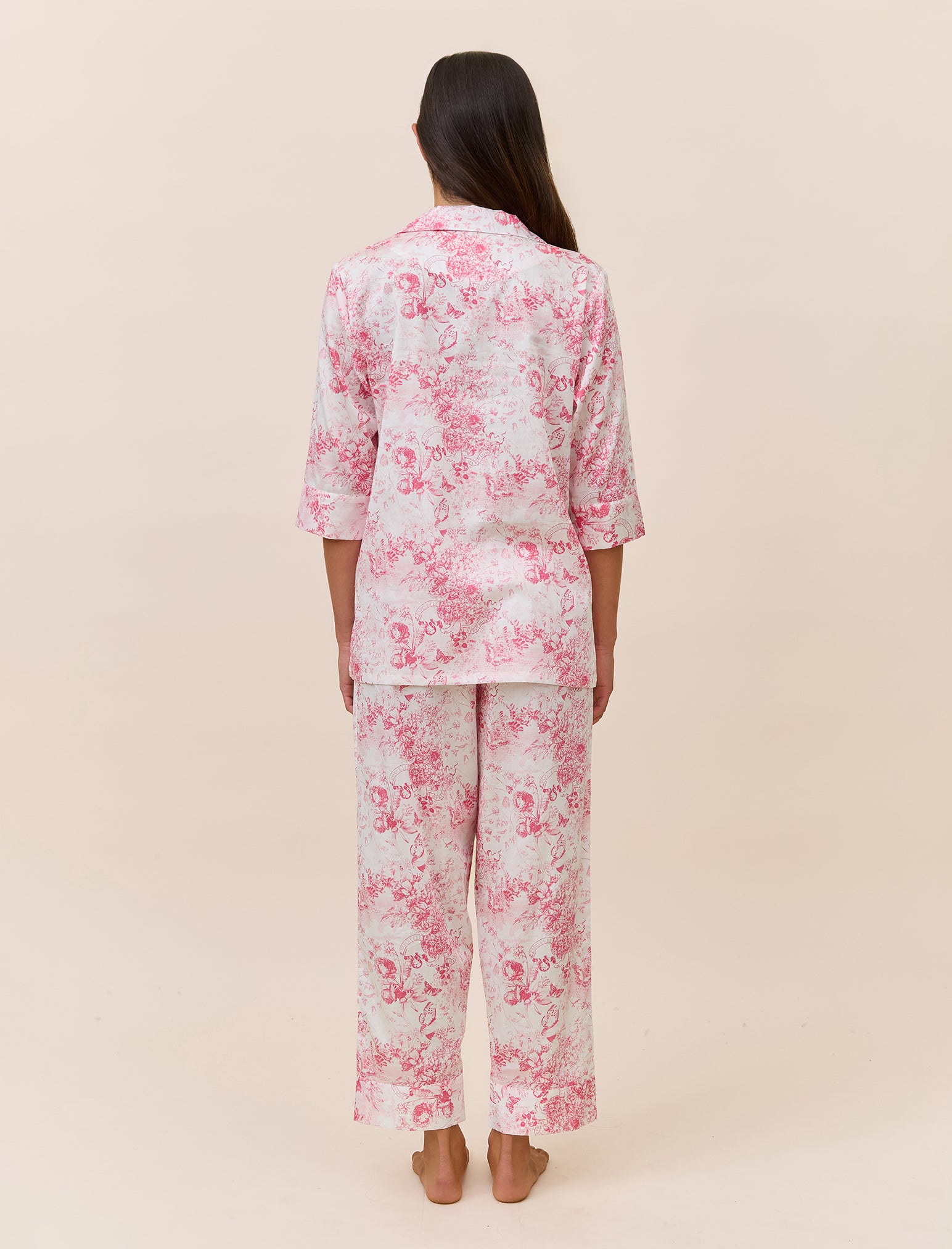 Toile De Jouy Crop PJ Set