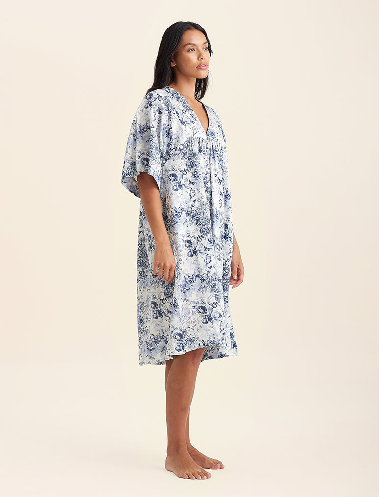 Toile De Jouy Kaftan Nightgown