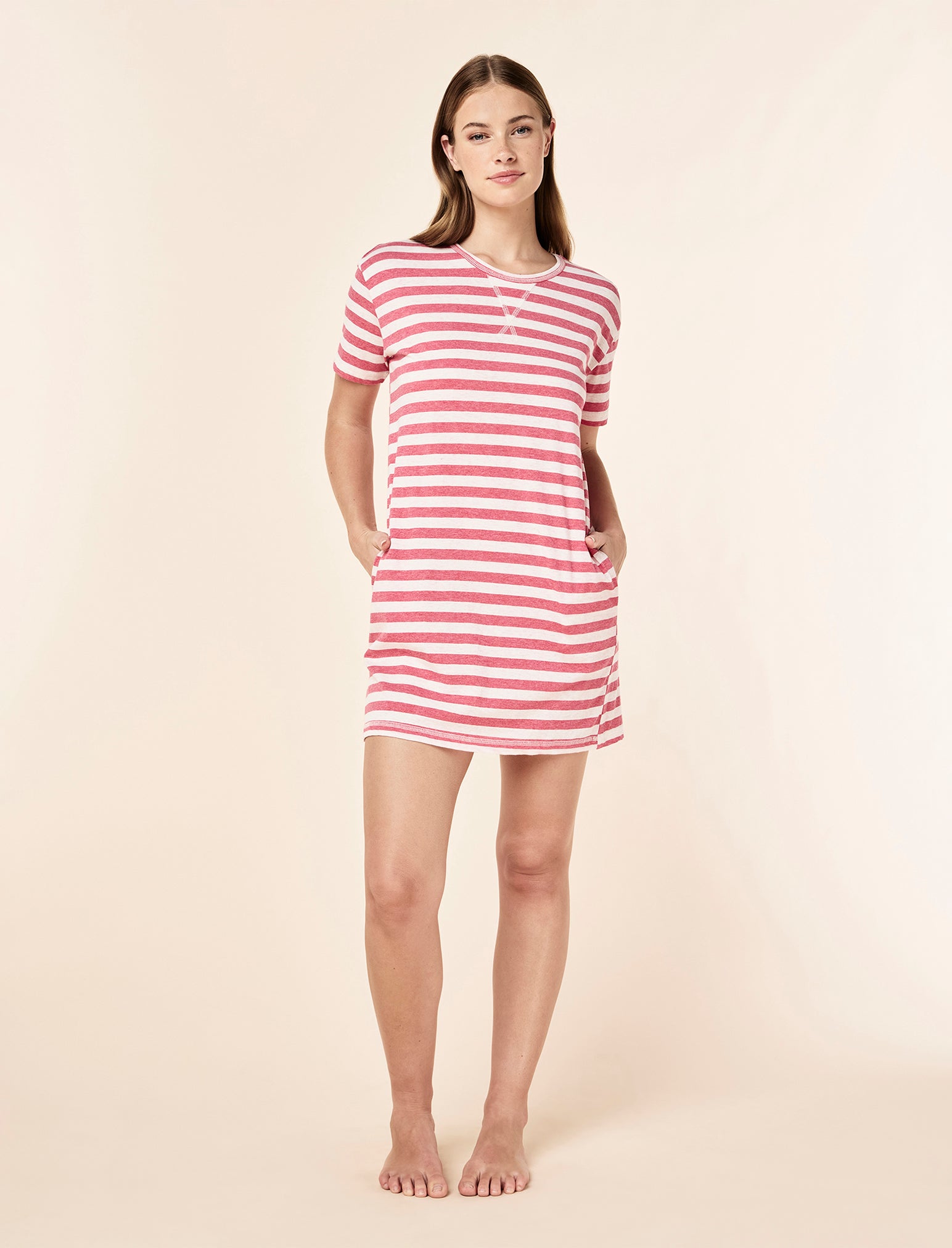 Jada Organic Cotton Knit Midi Nightgown