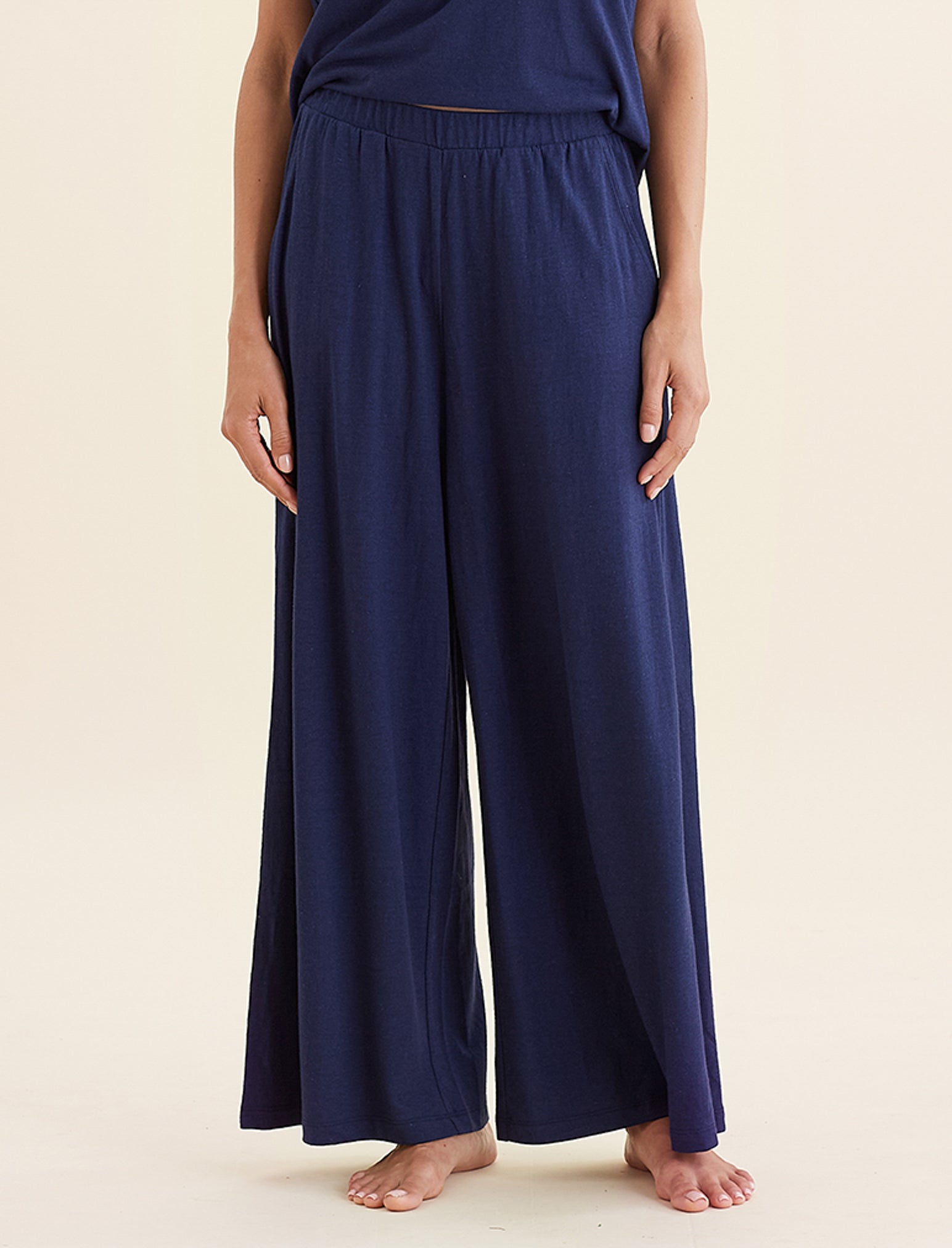 Maya Linen Cotton Full Length Pant