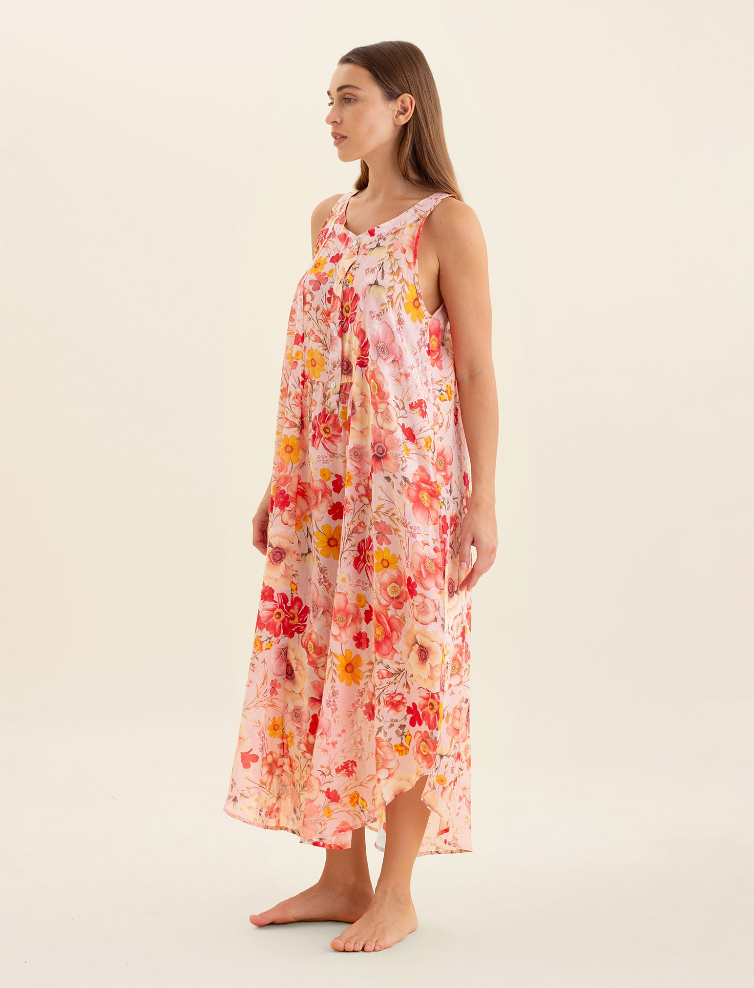 Lexi Panel Front Maxi Nightgown