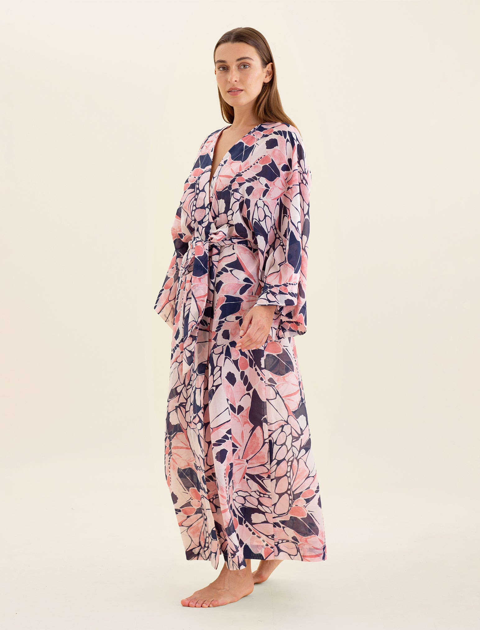 Papillon Kimono Maxi Robe