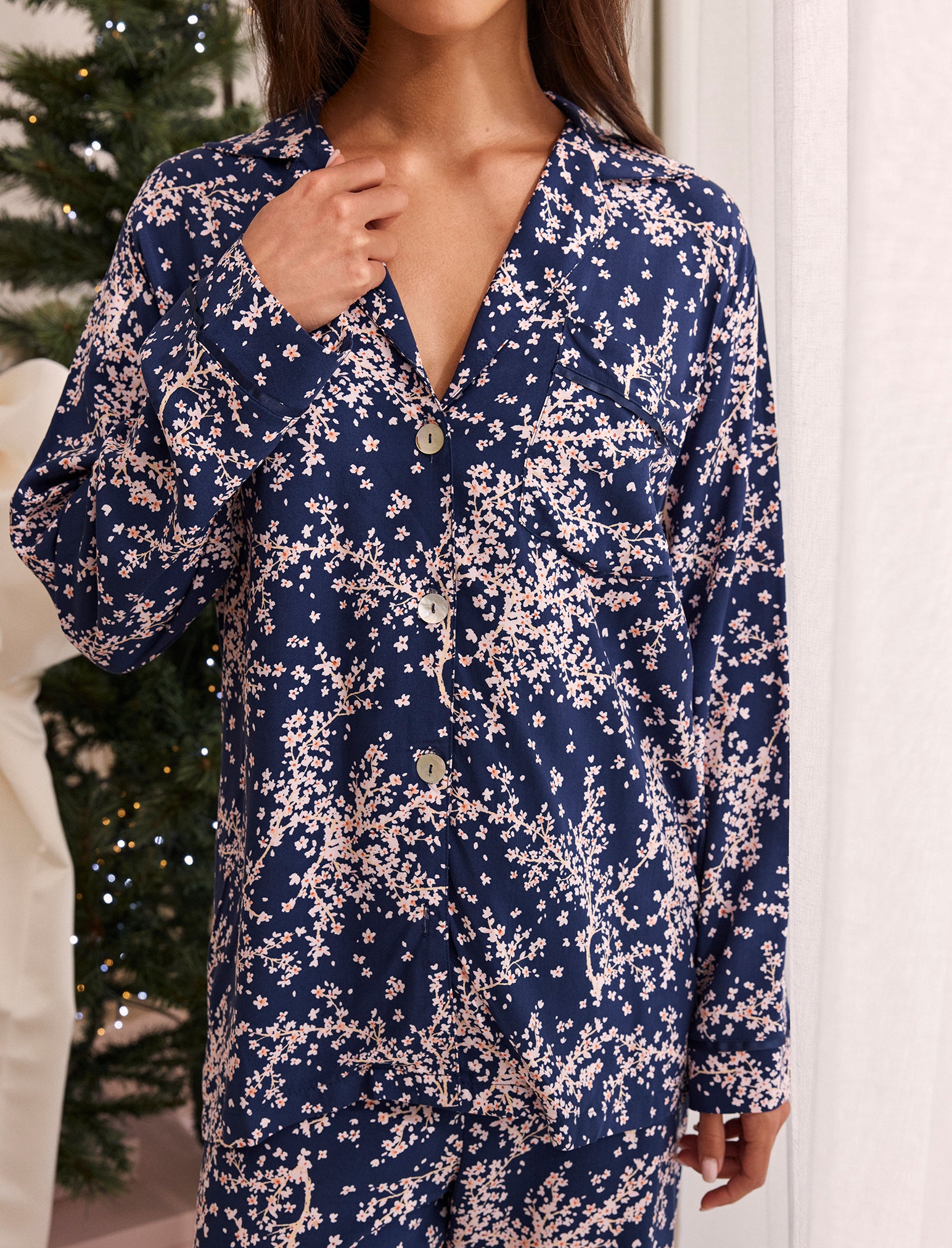 Cheri Blossom Full Length PJ Set