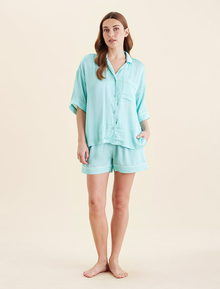 Annabelle Satin Boxer Pj Set