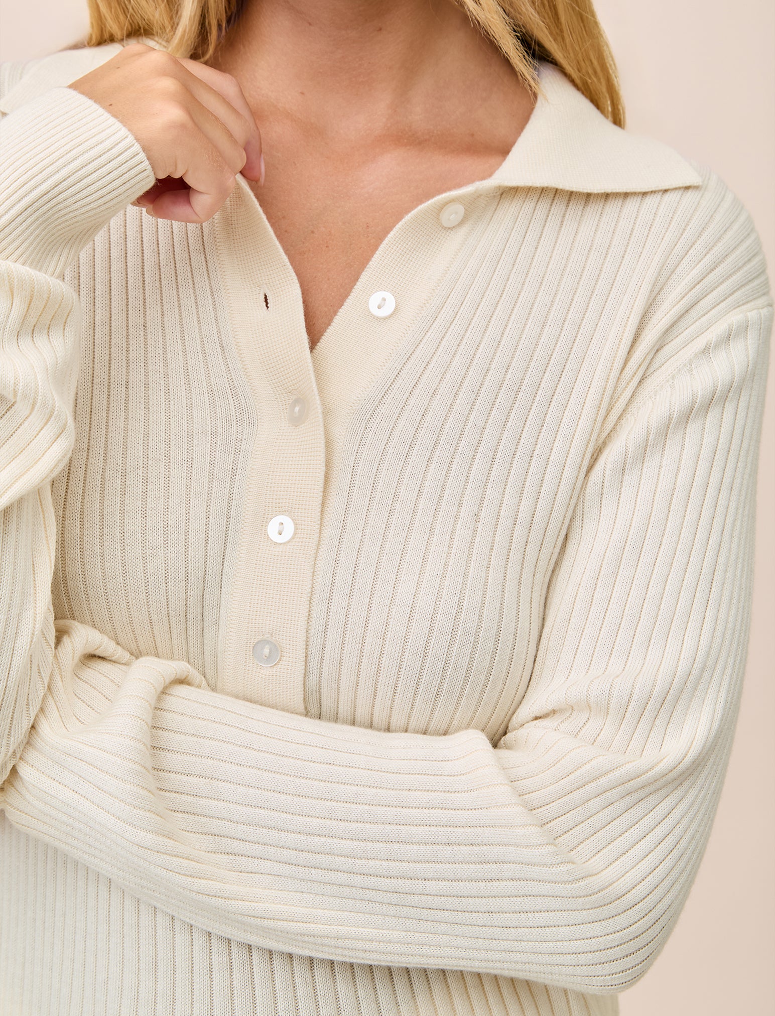 Colette Cosy Cotton Silk Rib Long Sleeve Top & Legging Set