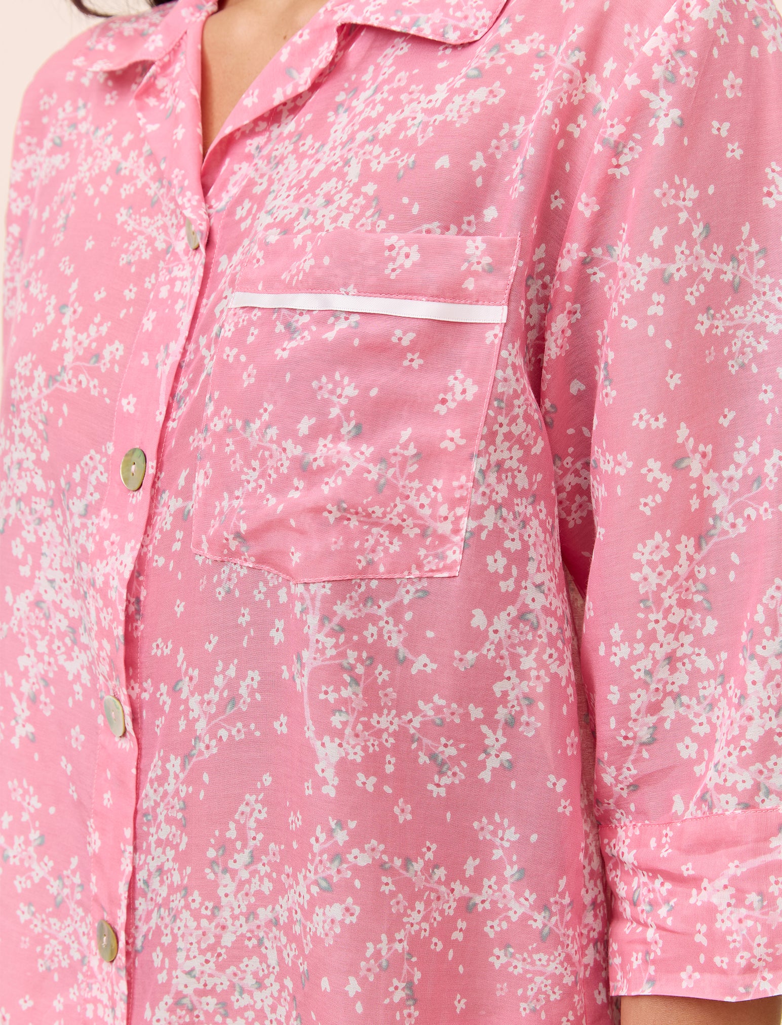 Cheri Blossom Crop PJ Set