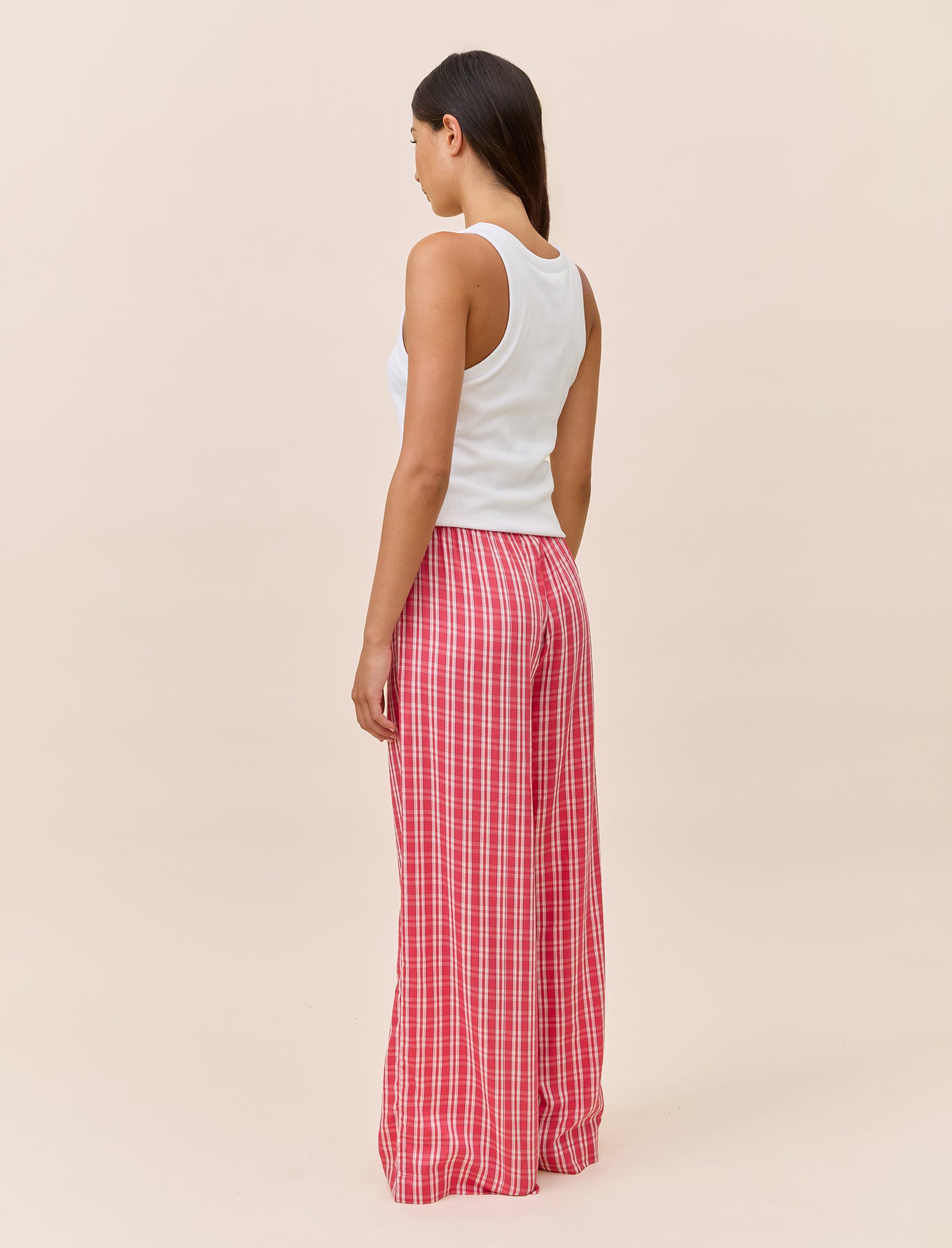 Holiday Plaid Full Length Pant