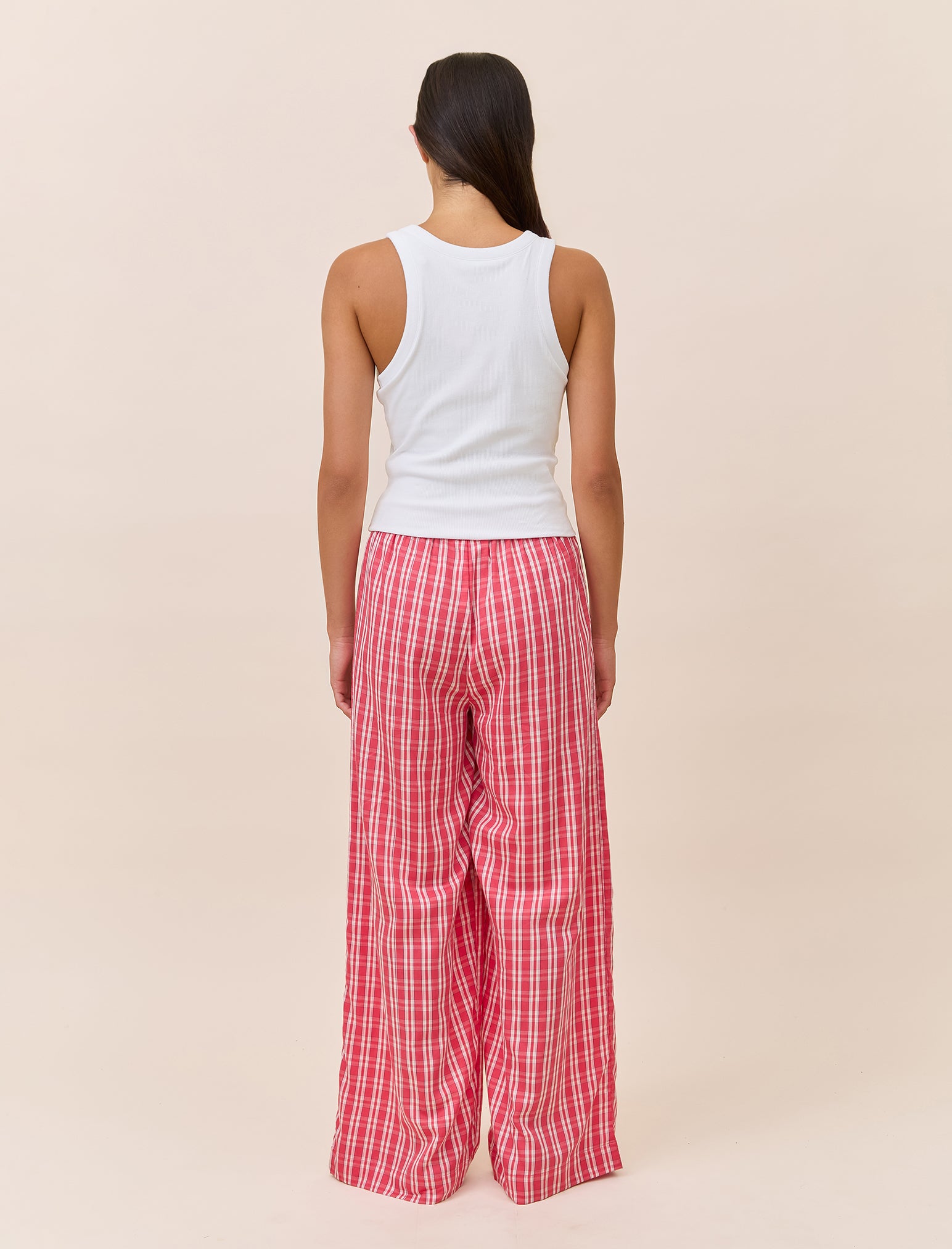 Holiday Plaid Full Length Pant