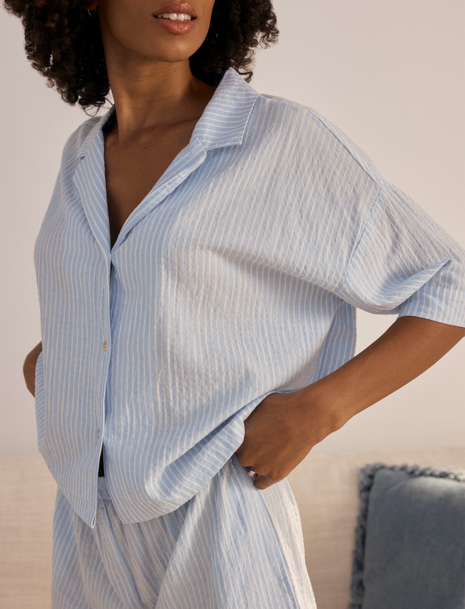 Sabrina Stripe Boxer PJ Set