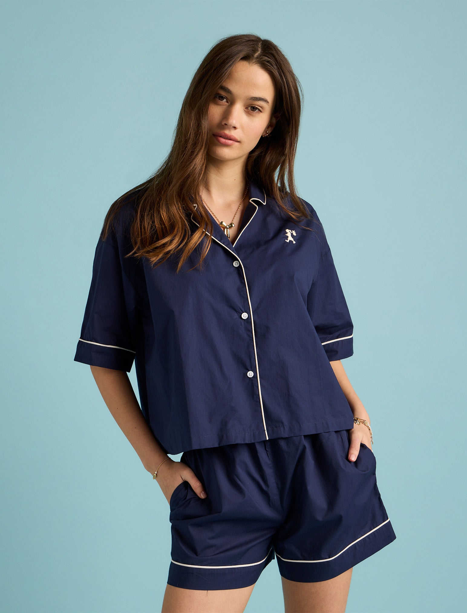 Karen Walker Runaway Girl Boxer PJ Set