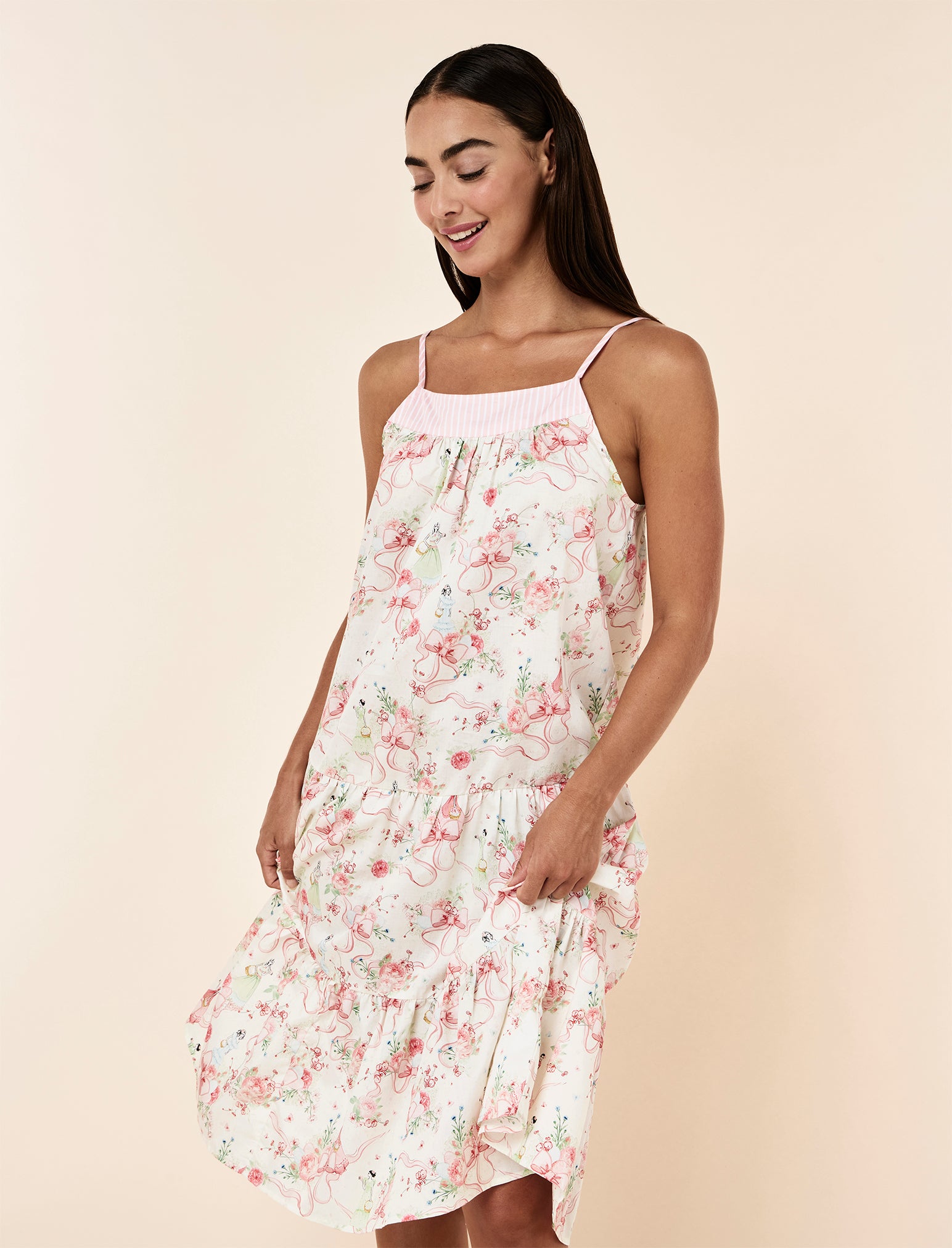 Bows in Bloom Tiered Strappy Nightie