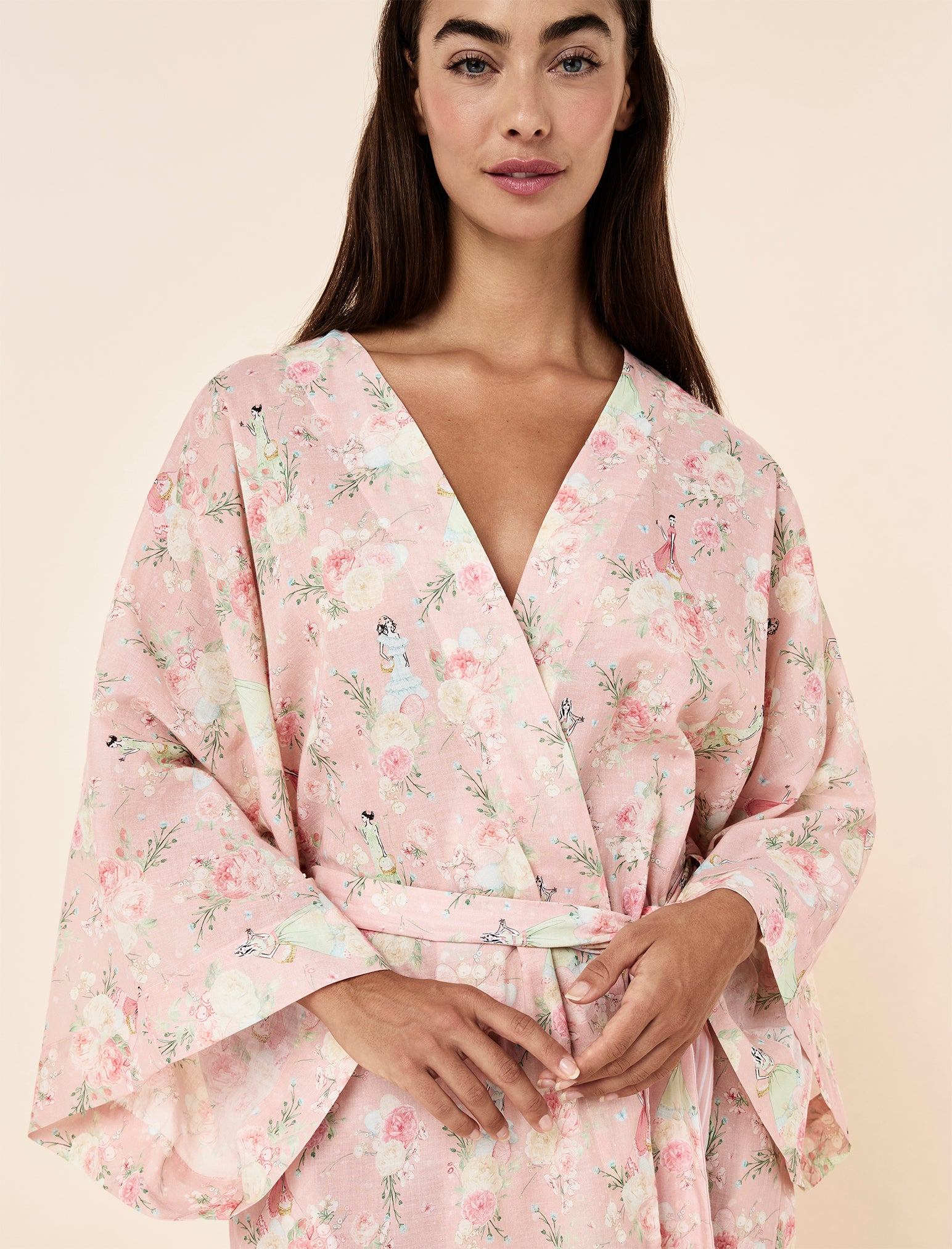Blush Baskets Frill Midi Robe