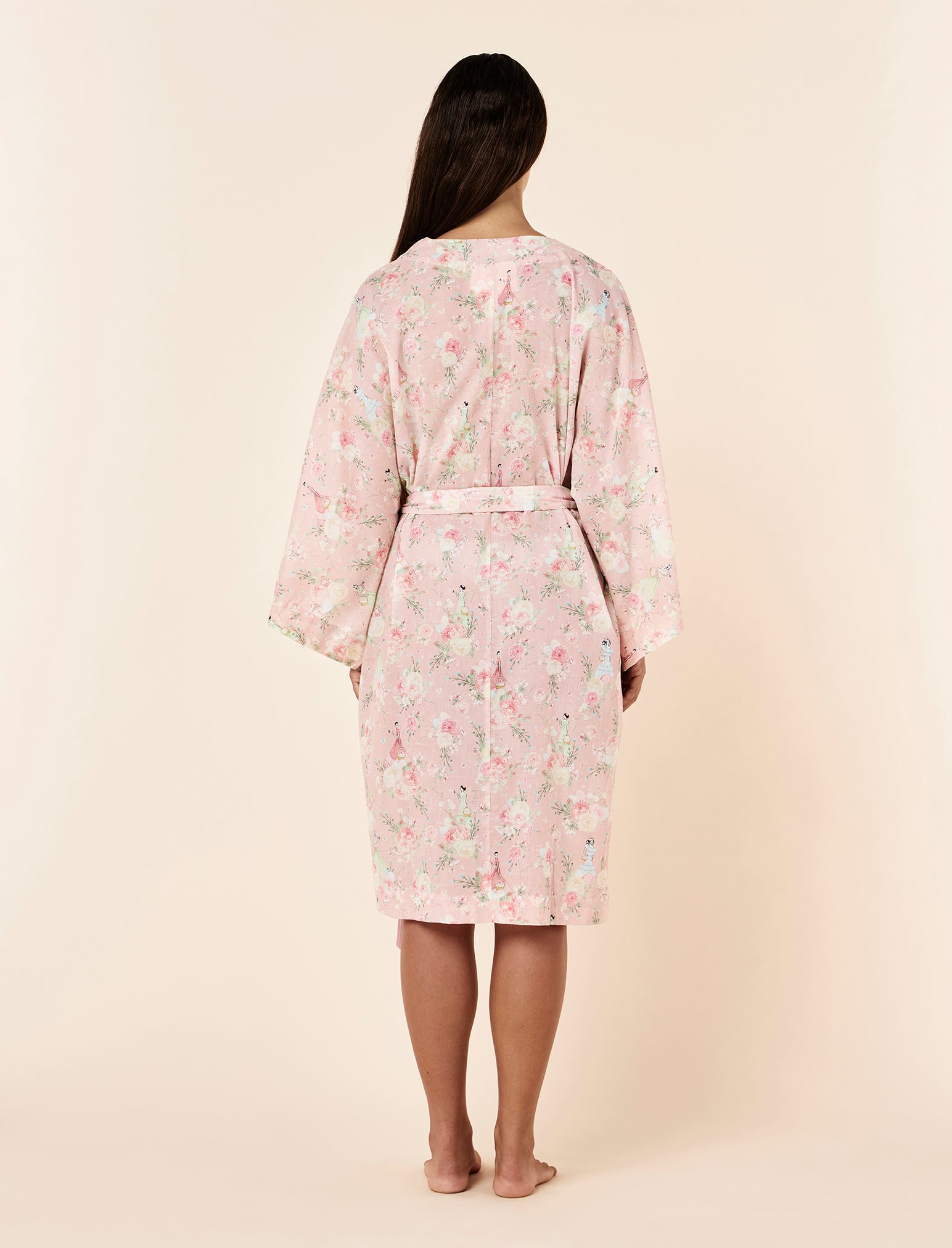 Blush Baskets Frill Midi Robe