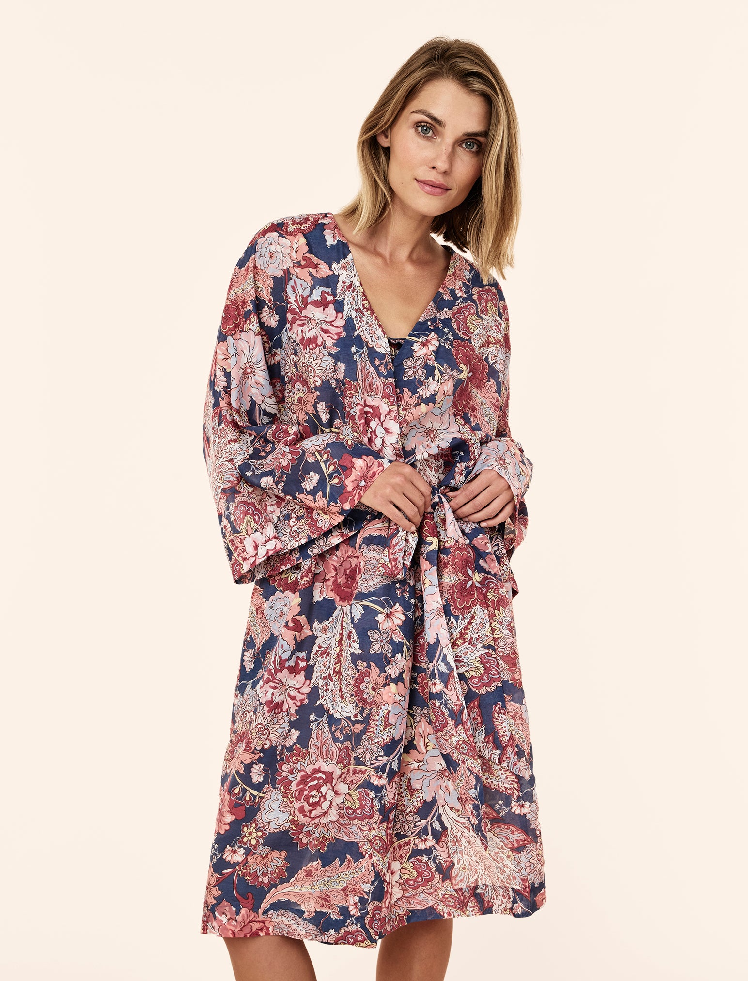 Ella Midi Kimono Robe