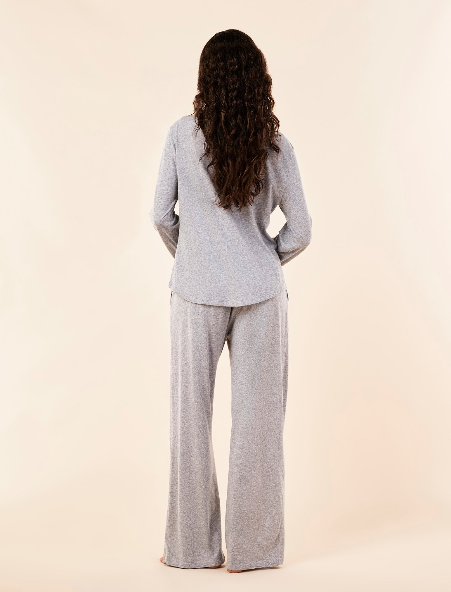 Jada Organic Cotton Knit Button Front PJ Set