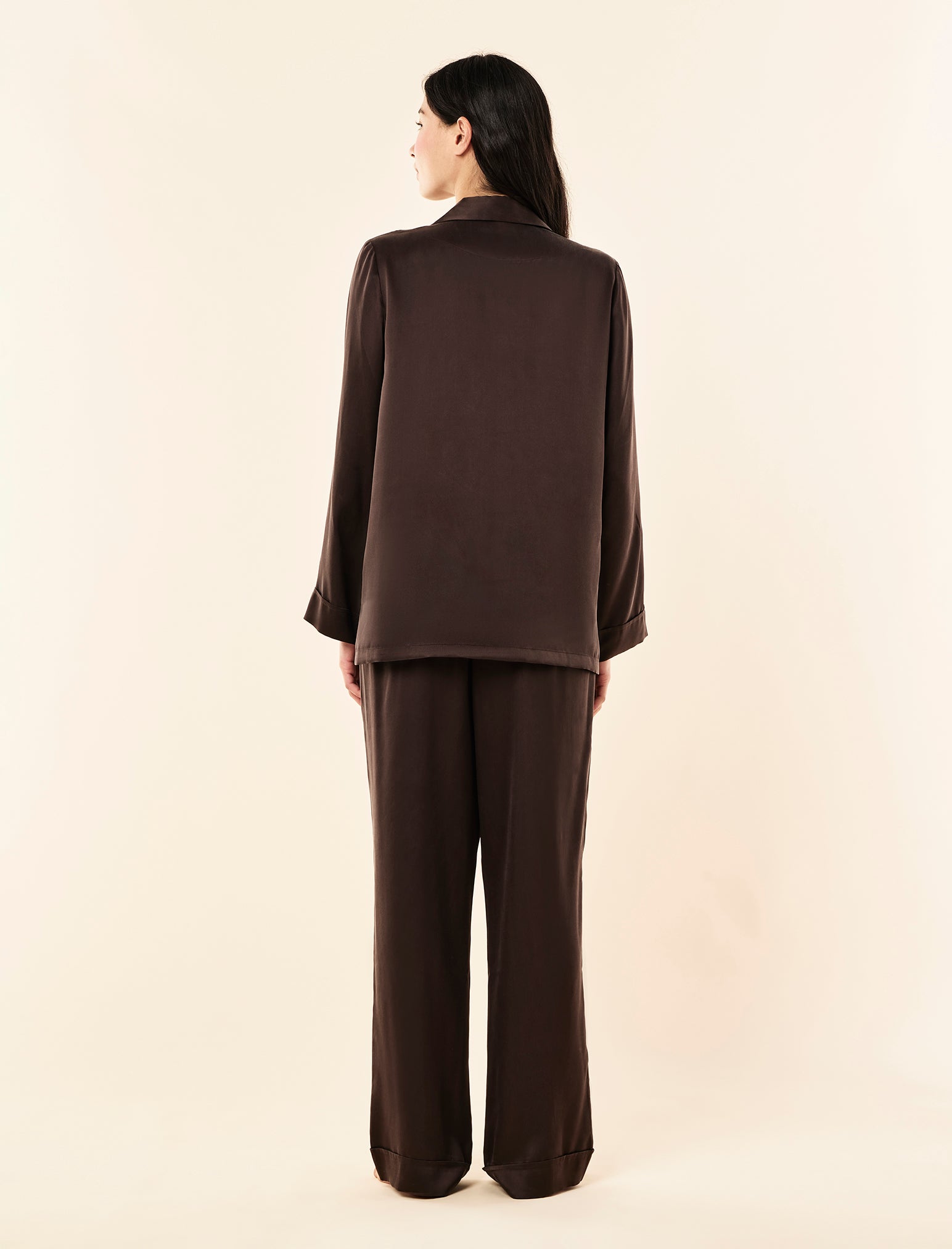 Audrey Washable Silk Full Length PJ Set
