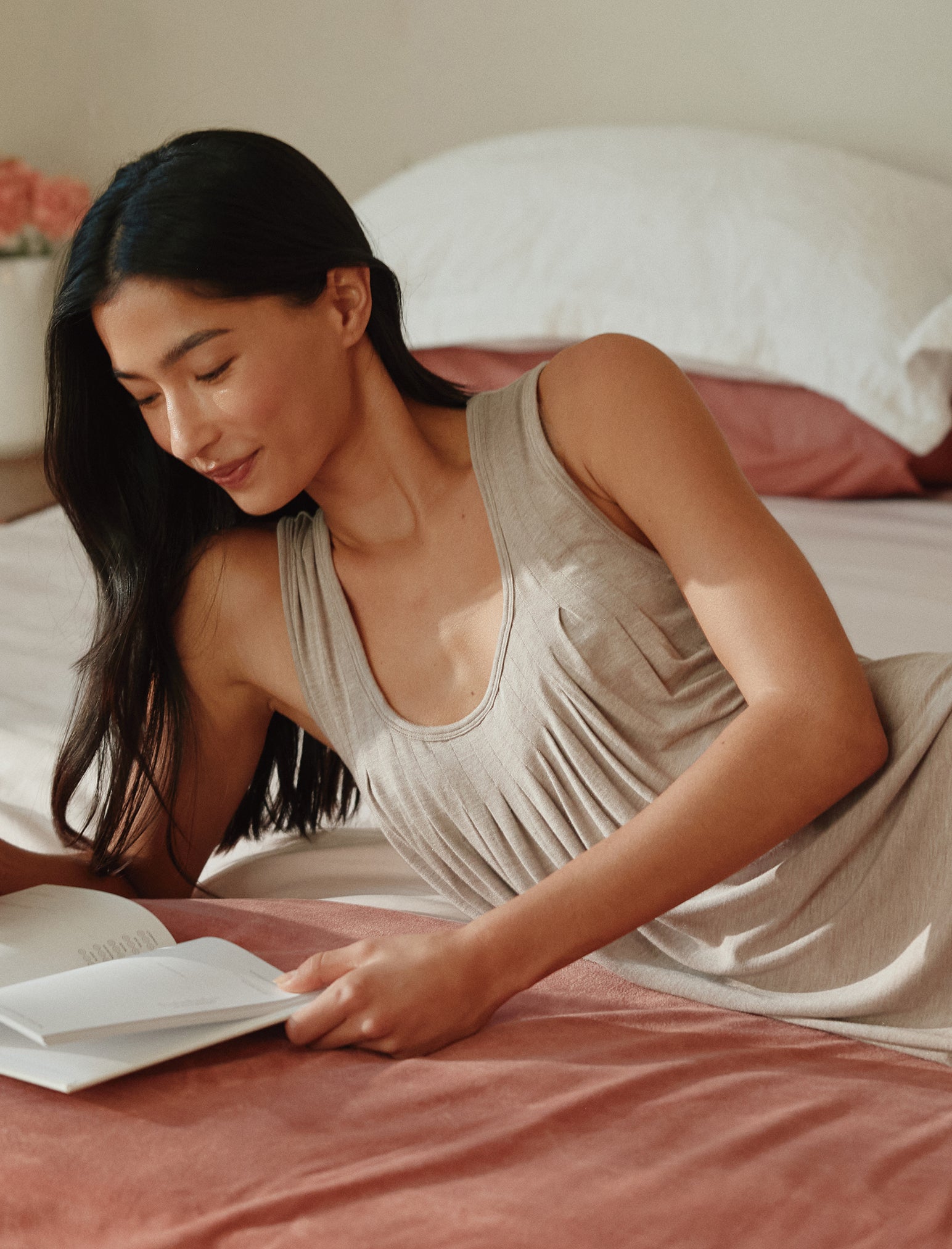 Kate Modal Soft Pleat Front Nightgown