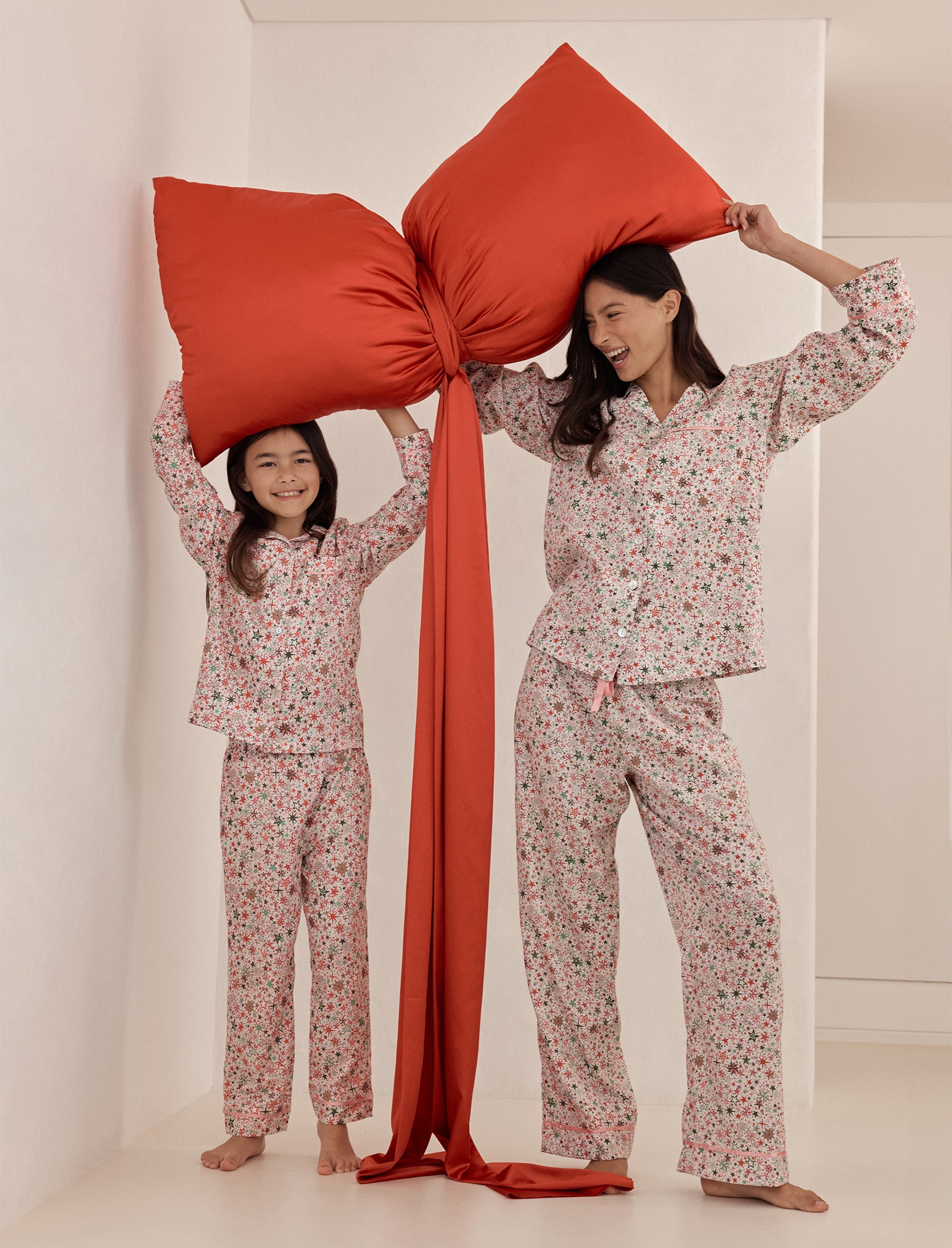 Christmas Stars Kids Full Length PJ Set