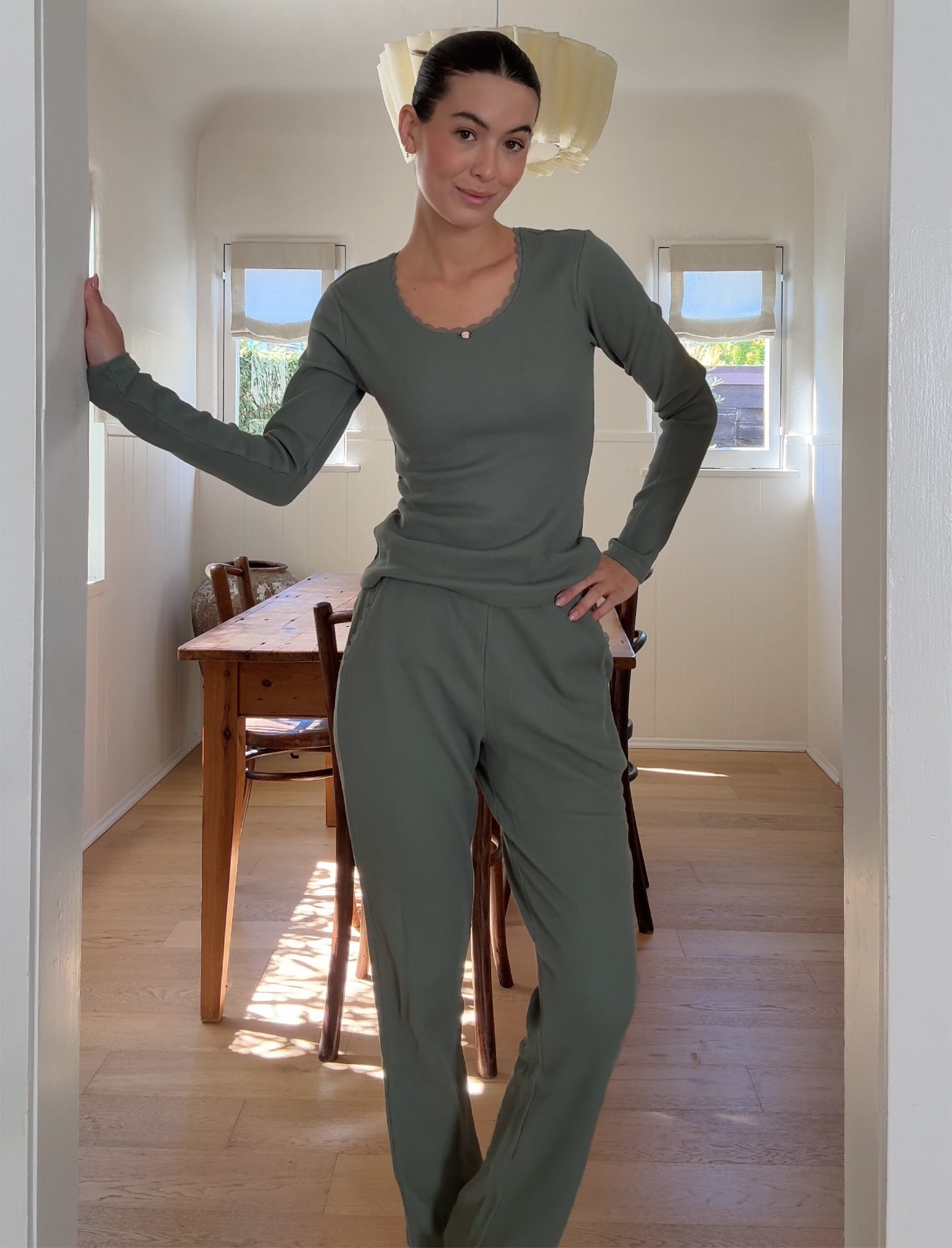 Claire Soft Cotton Waffle PJ Set