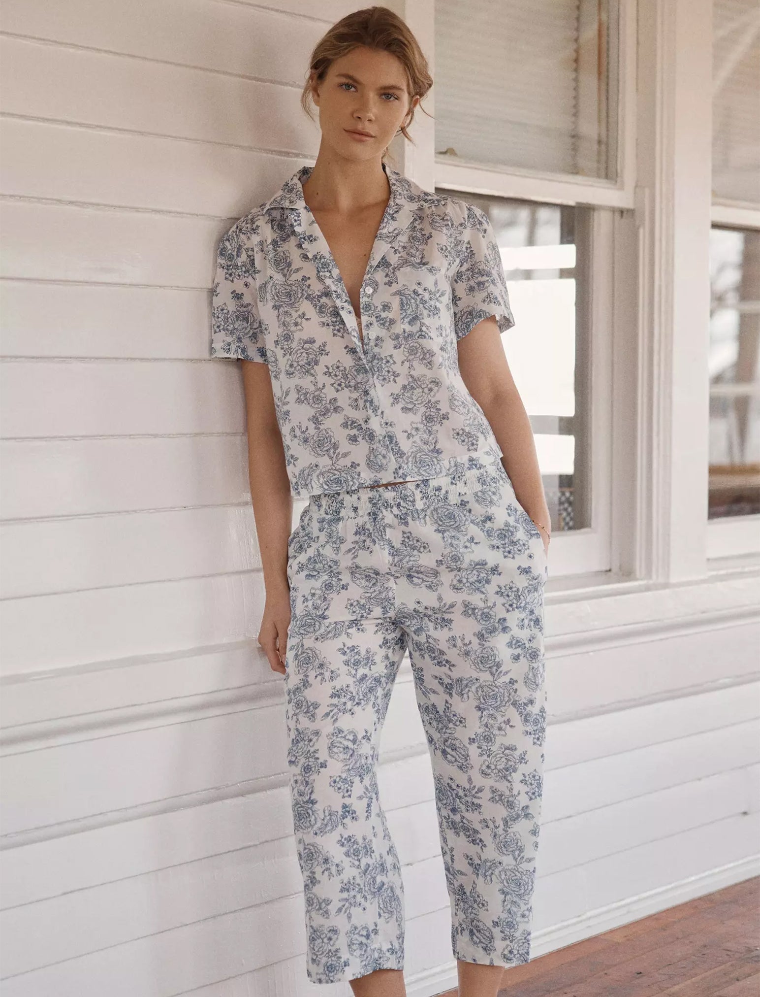 Nostalgia Crop PJ Set