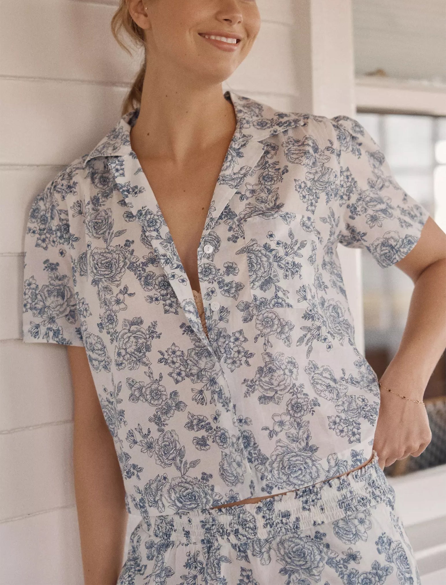 Nostalgia Crop PJ Set