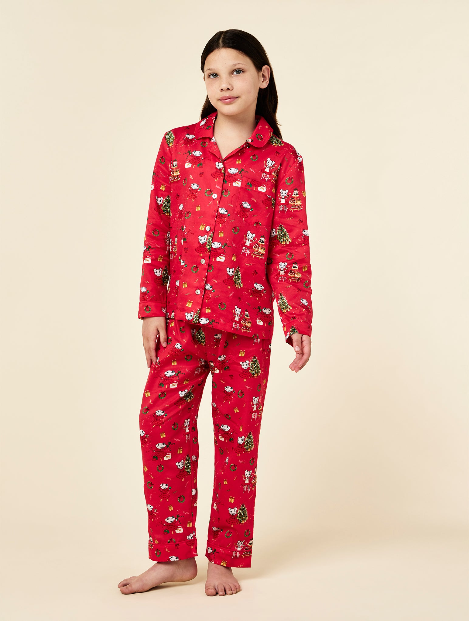 Claris The Mouse Kids Full Length PJ Set