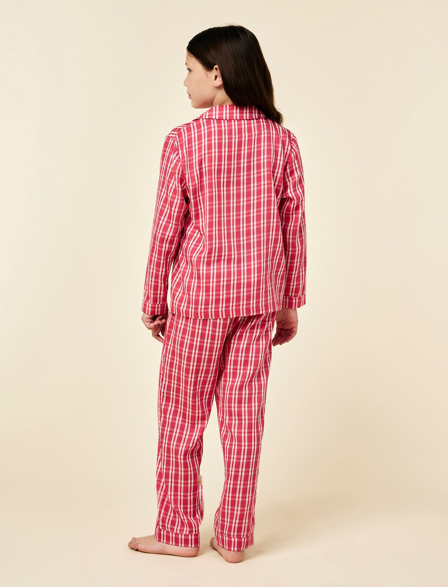 Kids Holiday Plaid Full Length PJ Set